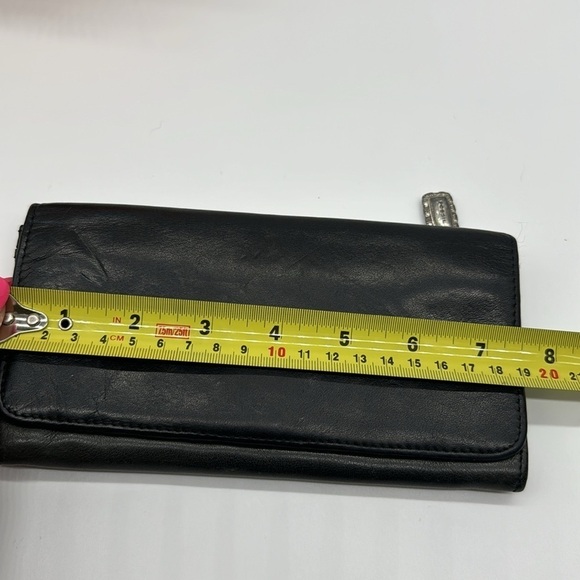 Fossil Black Leather Vintage Standard Size Wallet - Picture 9 of 10